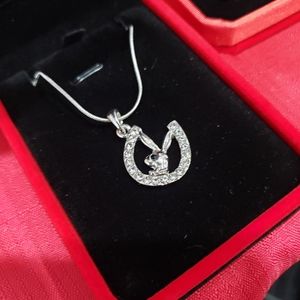 Playboys Lucky Horse Shoe Shape Bunny Necklace